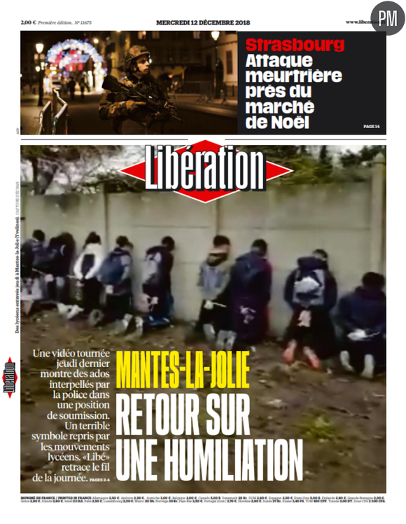 Une de "Libération" ce mercredi 12 septembre 2018.