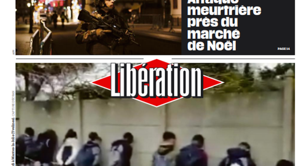 Fusillade à Strasbourg : "Libération" réagit à la polémique sur sa Une sur l'"humiliation" des lycéens à Mantes-la-Jolie