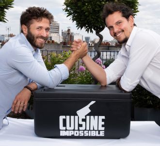 Julien Duboué et Juan Arbelaez dans 'Cuisine impossible'