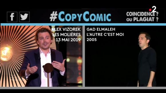 Molières 2019 : Alex Vizorek s'amuse des accusations de plagiat autour de Gad Elmaleh