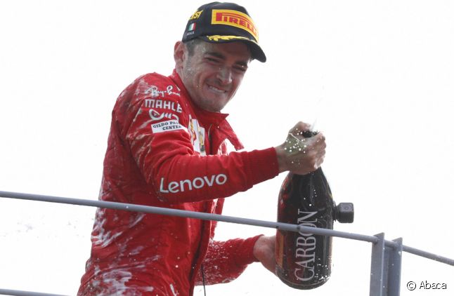 Charles Leclerc, vainqueur du Grand Prix d'Italie