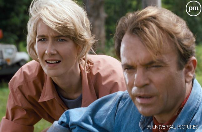 Laura Dern et Sam Neill dans "Jurassic Park"