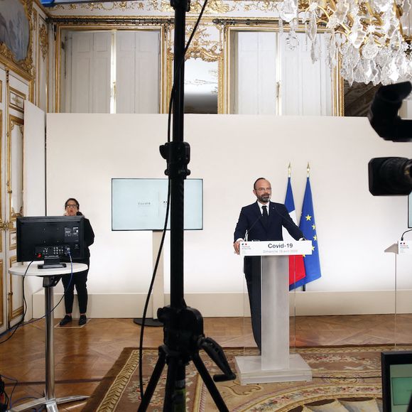 Le Premier ministre Edouard Philippe lors de sa conférence du presse du 19 avril 2020.