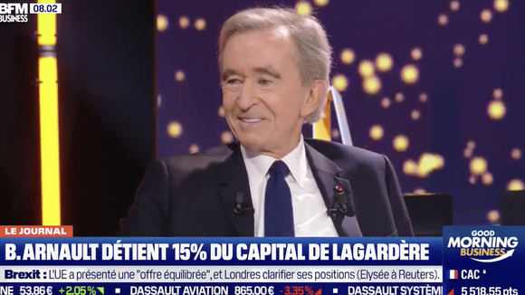 "J'ai fait ça pour aider" : Bernard Arnault se défend d'avoir investi dans le groupe Lagardère par intérêt financier