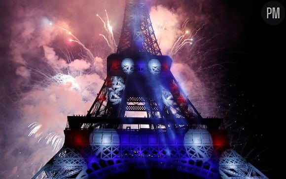 Le feu d'artifice à la tour Eiffel