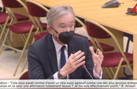 Bernard Arnault, PDG de LVMH, auditionné le 20 janvier 2022 au Sénat.