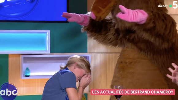 "C à vous" : Anne-Élisabeth Lemoine terrorisée par un rat géant, hilarité en plateau