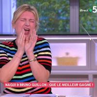 "J'en ai partout ?" : Anne-Élisabeth Lemoine victime d'une bataille d'eau surprise par Nagui et Bruno Guillon