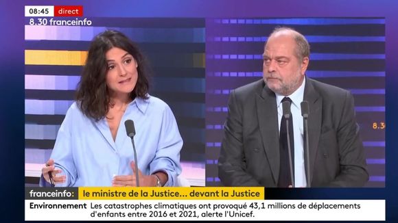 "Vous allez me poser 50 fois la question ?" : Agacé, Éric Dupond-Moretti s'emporte contre Agathe Lambret sur Franceinfo