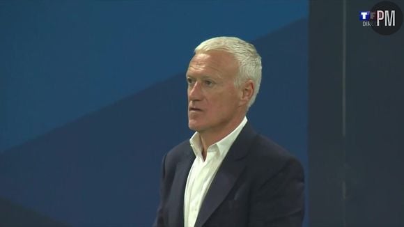 Didier Deschamps lors du match France-Belgique sur TF1