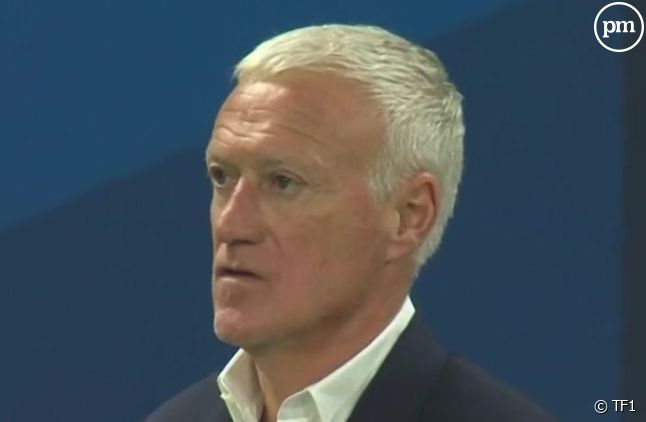 Didier Deschamps lors du match France-Belgique sur TF1