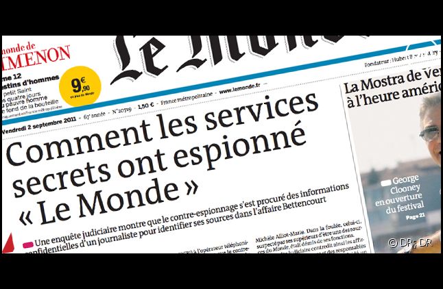 "Le Monde" daté du 2 septembre 2011.