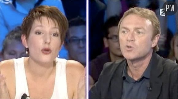 Natacha Polony face à Christophe Hondelatte dans "On n'est pas couché"