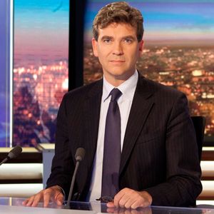 Arnaud Montebourg, sur le plateau du 20 heures de France 2 le 10 octobre 2011.