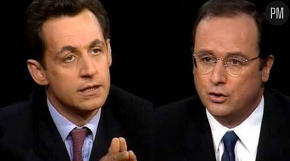 NIcolas Sarkozy et François Hollande, le 30 mai 1999 sur TF1.