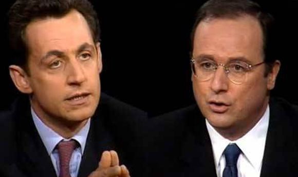 NIcolas Sarkozy et François Hollande, le 30 mai 1999 sur TF1.