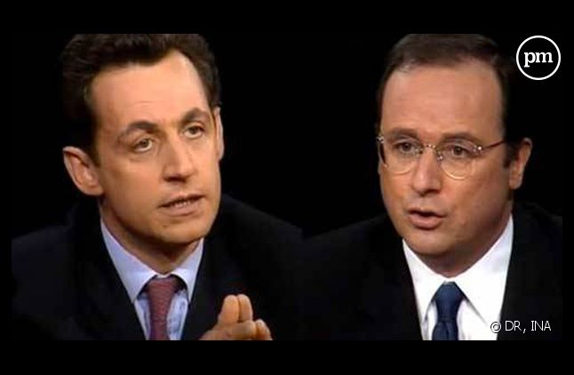 NIcolas Sarkozy et François Hollande, le 30 mai 1999 sur TF1.