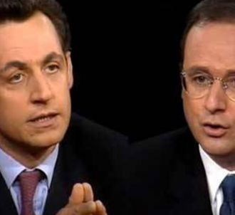 NIcolas Sarkozy et François Hollande, le 30 mai 1999 sur...