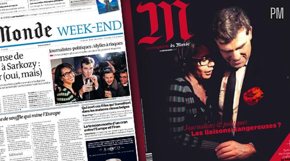 Les Unes du quotidien "Le Monde" et de "M Magazine" datés du samedi 3 décemrbes.