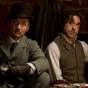 Robert Downey, Jr. et Jude Law dans "Sherlock Holmes 2 : Jeu d'ombres"