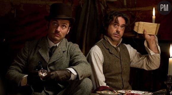 Robert Downey, Jr. et Jude Law dans "Sherlock Holmes 2 : Jeu d'ombres"