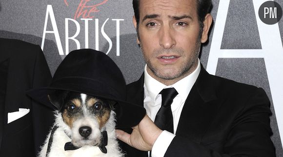 Uggie et Jean Dujardin