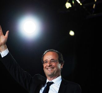 François Hollande, le 6 mai 2012 place de la Bastille à...