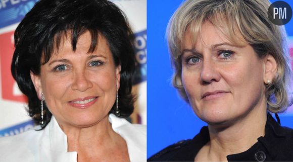 Anne Sinclair et Nadine Morano