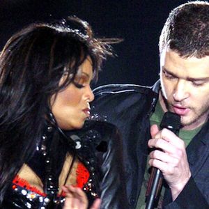 Janet Jackson et Justin Timberlake lors de la finale du Superbowl en 2004