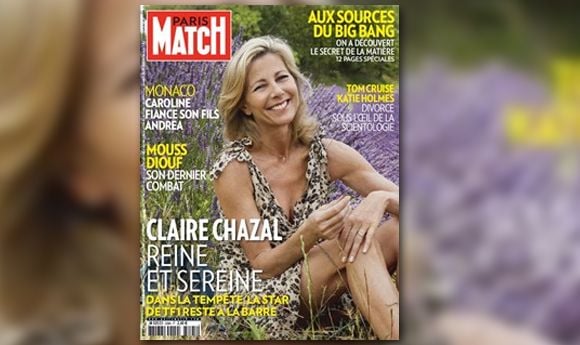 Claire Chazal, en Une de Paris Match... comme tous les étés.