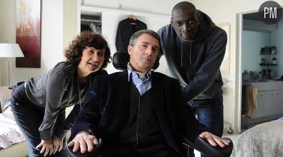 Scène du film "Intouchables" avec François Cluzet et Omar Sy