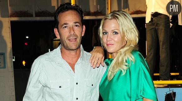 Luke Perry et Jennie Garth en août 2012