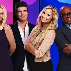 Britney Spears, Simon Cowell, Demi Lovato et L.A. Reid, jurés de "The X Factor" saison 2