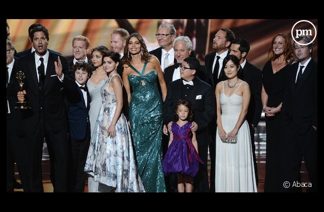 L'équipe de "Modern Family" lors des Emmy Awards 2012