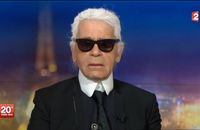 Kar Lagerfeld, interrogé sur France 2.