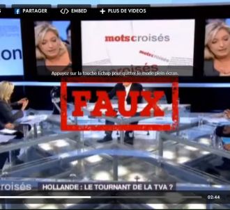 Marine Le Pen a été victime du fast checking sans merci...