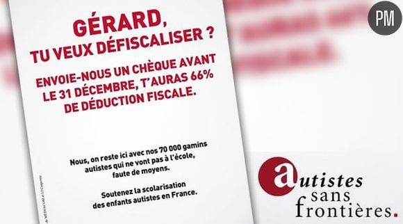 La publicité de "Autistes sans frontières"