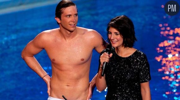 Clément Lefert au côté d'Estelle Denis dans "Splash"