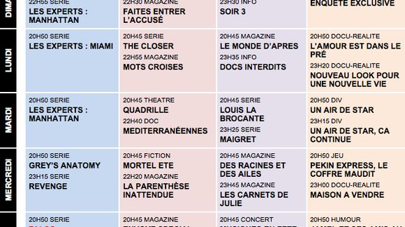 Tous les programmes de la télé du 15 au 21 juin 2013