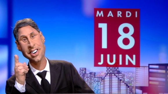 "Les Guignols" se moquent de l'arrivée d'Antoine de Caunes au "Grand Journal"