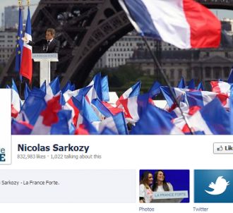 Capture d'écran de la page Facebook de Nicolas Sarkozy