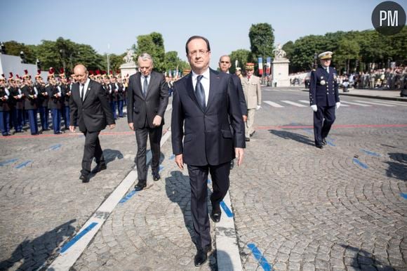 François Hollande, lors du défilé du 14 juillet 2013 à Paris.