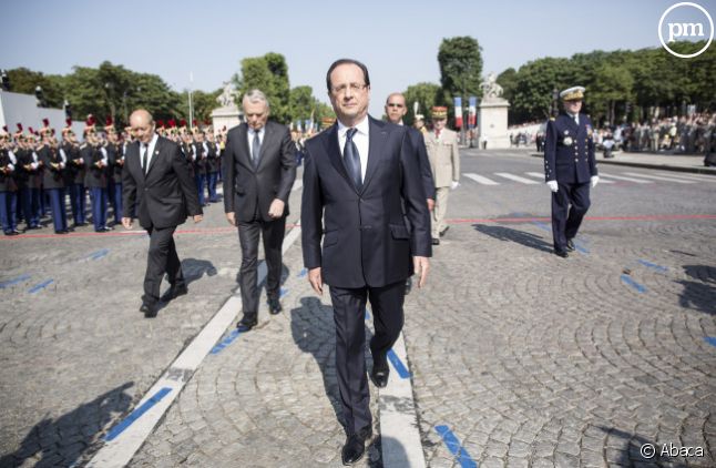 François Hollande, lors du défilé du 14 juillet 2013 à Paris.