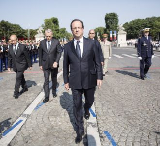 François Hollande, lors du défilé du 14 juillet 2013 à...