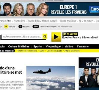 Une publicité Europe 1 sur le site de France Info