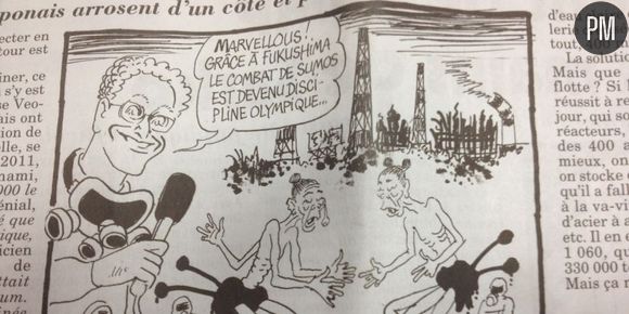 Le dessin polémique du Canard Enchainé.