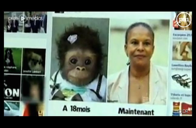 Hier dans "Envoyé spécial", une candidate du FN approuvait ce montage photo censé représenter Christiane Taubira.