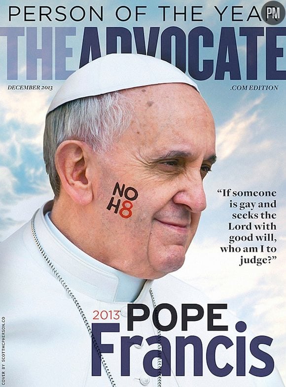 Le pape Frabçois personnalité de l'année pour un magazine gay