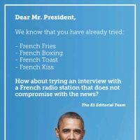 Europe 1 s'offre une publicité dans le "Washington Post" pour demander une interview à Obama