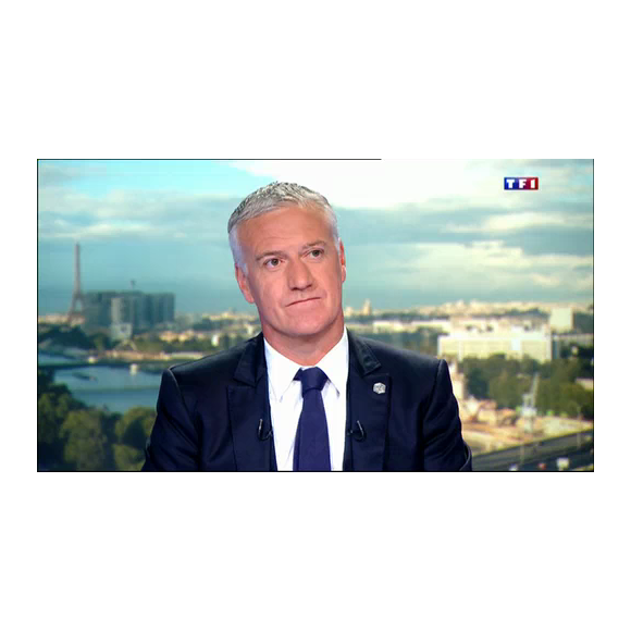 Didier Deschamps, sur le plateau de TF1.